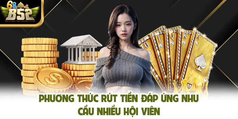 Phương thức rút tiền đáp ứng nhu cầu nhiều hội viên